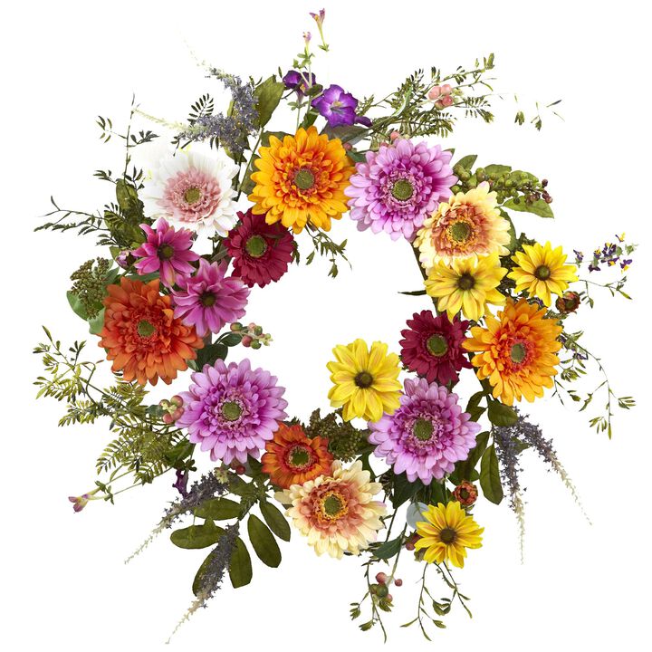 Hivvago 26" African Sunflower Wreath
