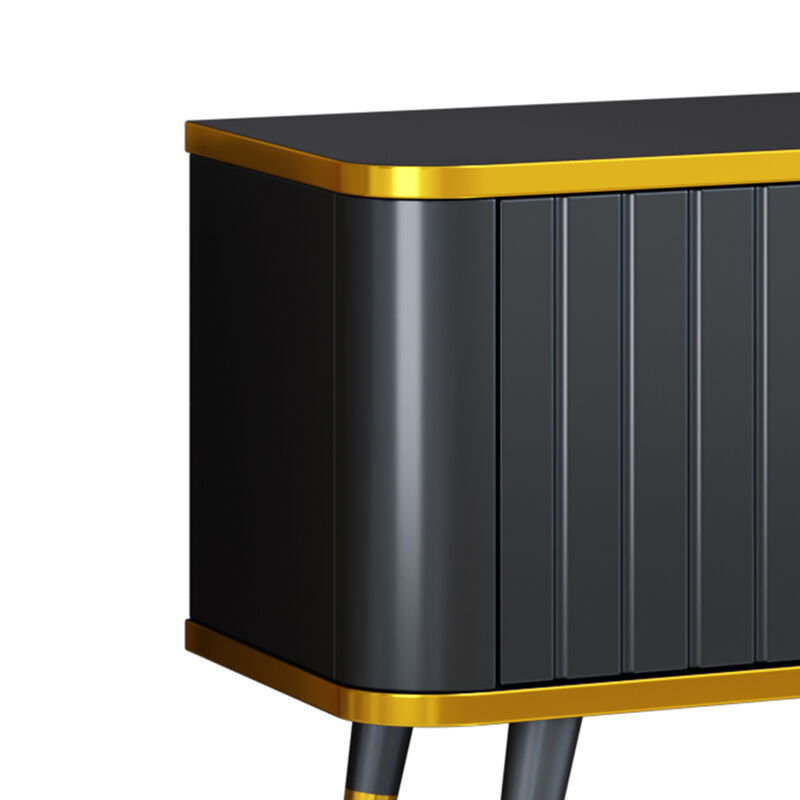 Merax Luxury Minimalism TV Stand with Open Storage Shelf