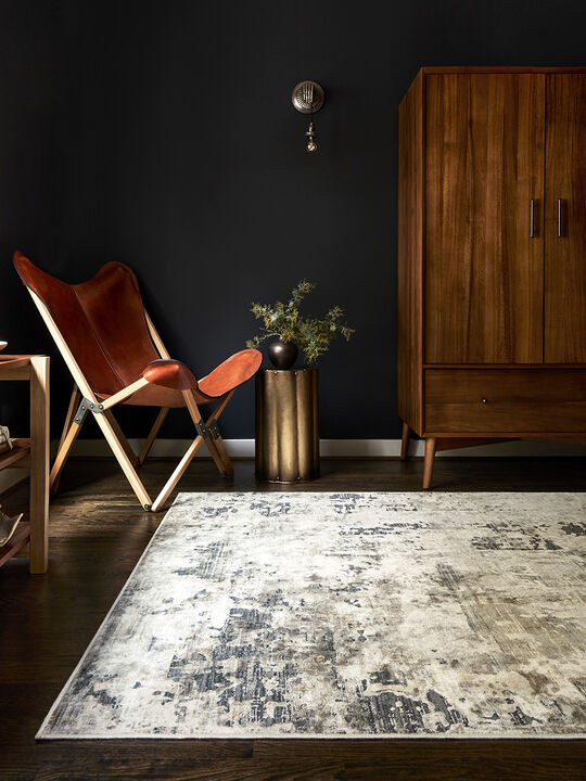 CASA CAS04 Ivory/Natural 18" x 18" Sample Rug