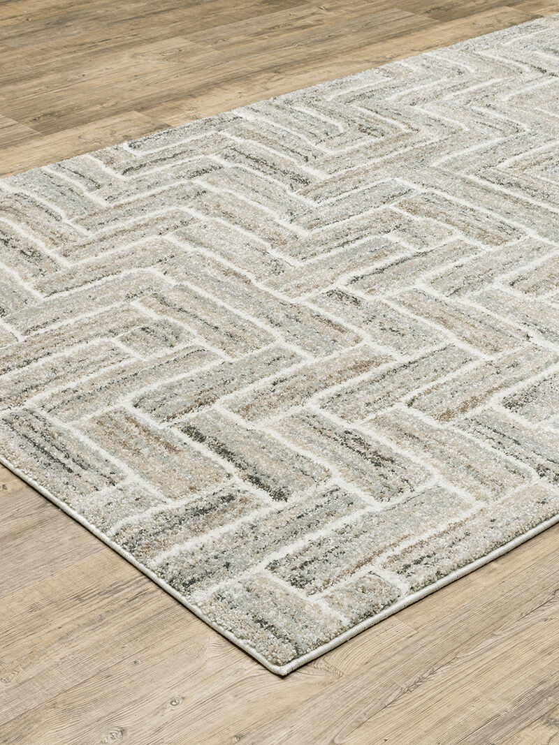 Cambria 3'3" x 5' Ivory Rug