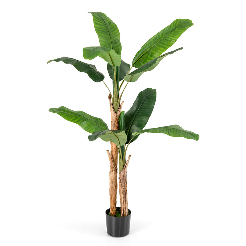Tall Artificial Banana Tree with 10 Large Leaves – Lush Indoor Tropical Plant Decoration