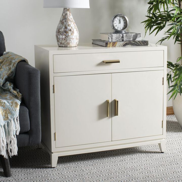 Safavieh Nigel 2 Door 1 Drawer Chest, White
