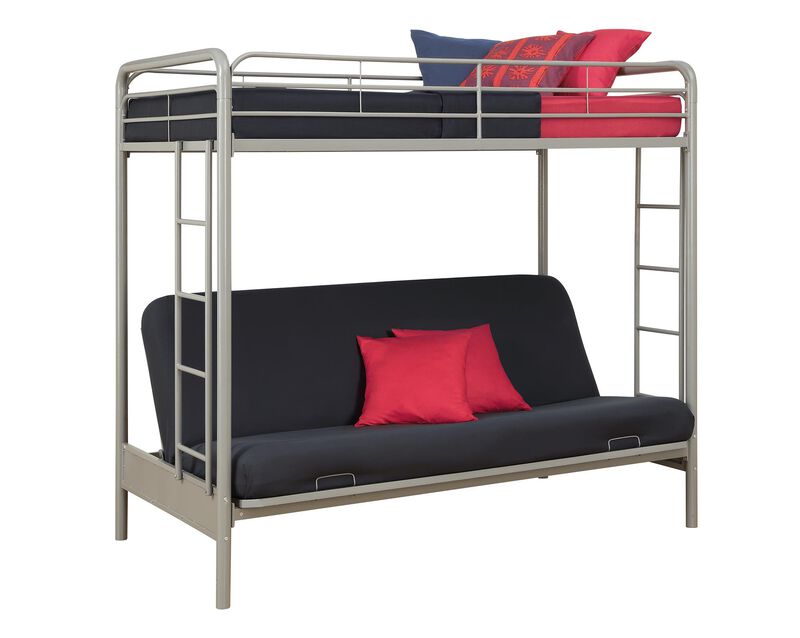 Atwater Living Metal Twin Over Futon Bunk Bed