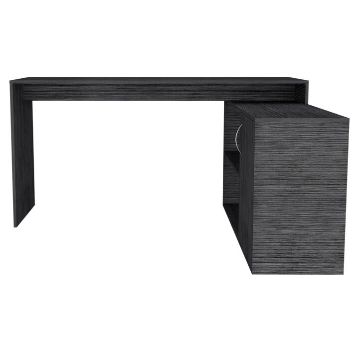 L-Shaped Desk Desti, Office, Smoky Oak