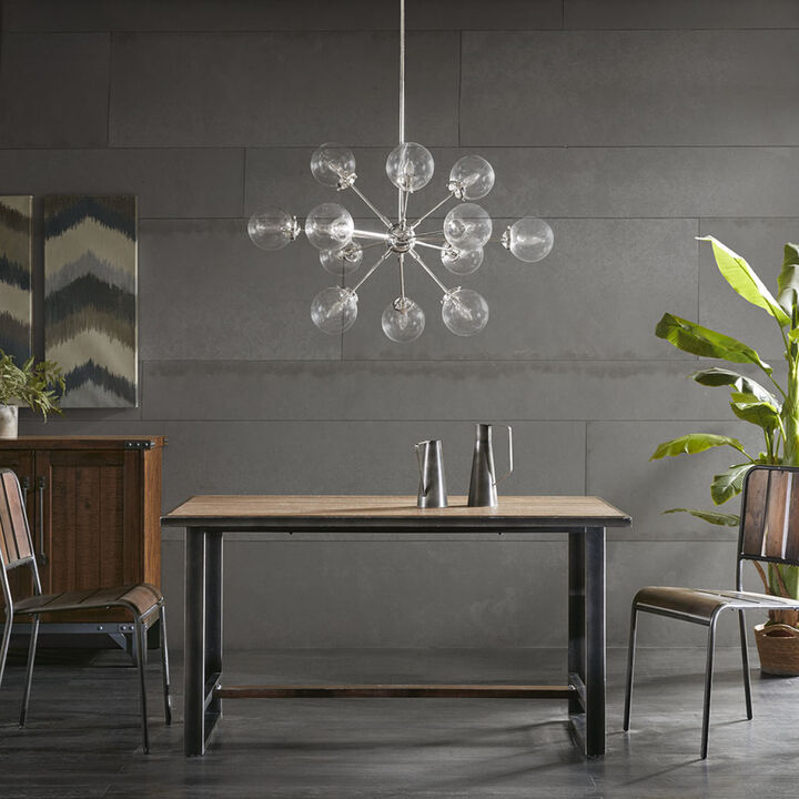12-Light Chandelier With Oversized Globe Bulbs