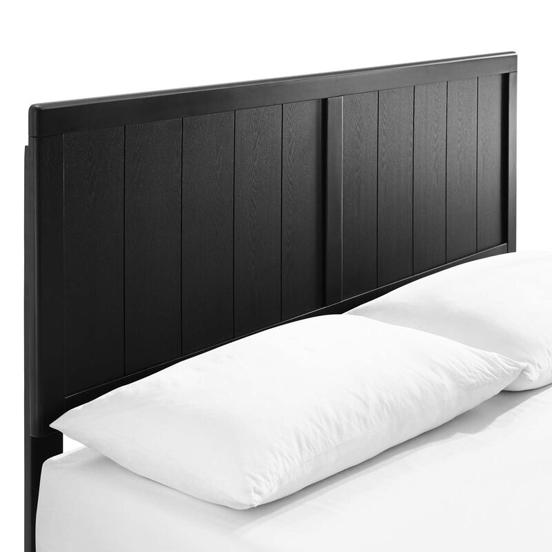 Modway - Alana King Wood Platform Bed with Splayed Legs