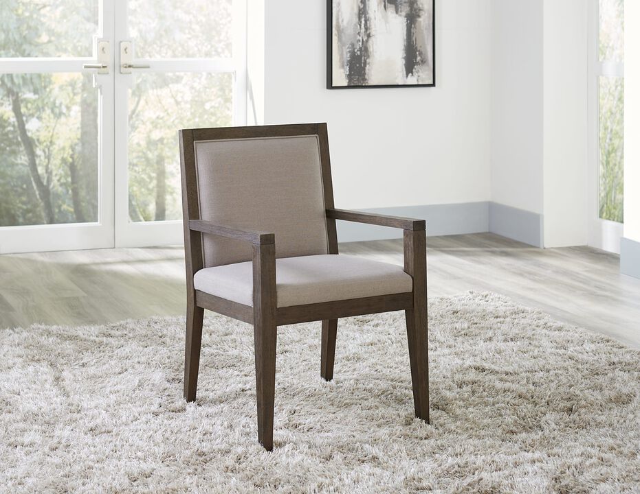 Modesto Wood Frame Upholstered Arm Chair