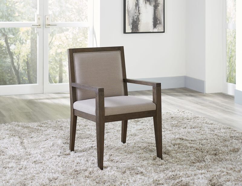 Modesto Wood Frame Upholstered Arm Chair