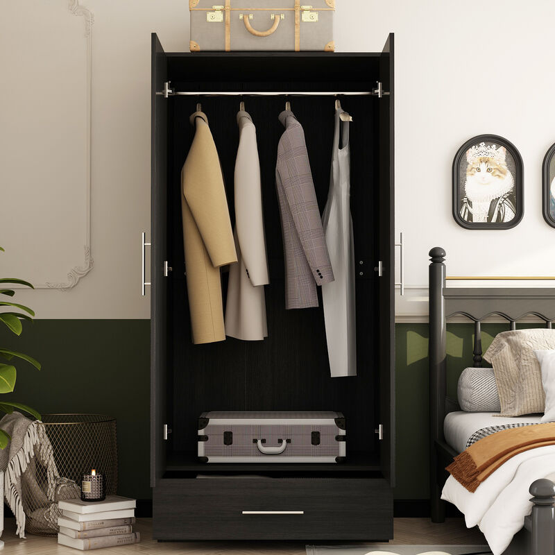 31.5"W x 66.9"H Wardrobe Armoire For Bedroom Saving Saving