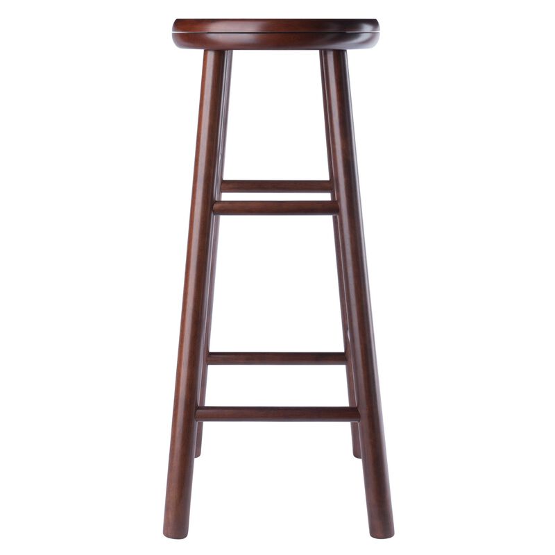 Winsome Wood Shelby 2-Pc Swivel Seat Bar Stool Set - Walnut