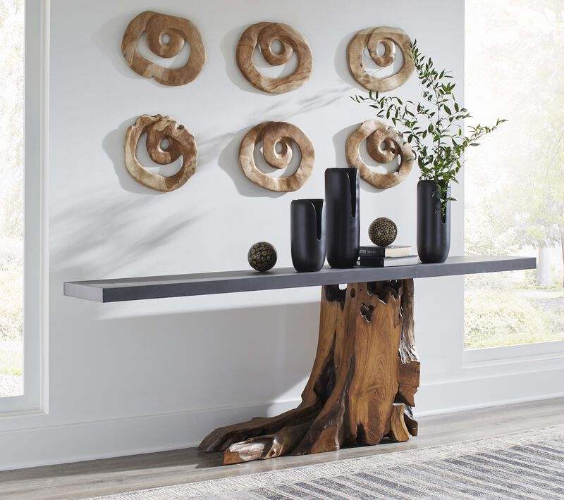 Teak Wood Console Table