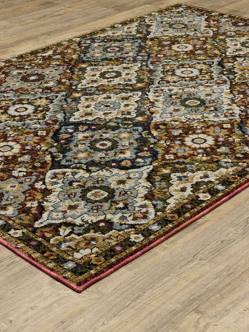 Andorra 3'3" x 5'2" Red Rug