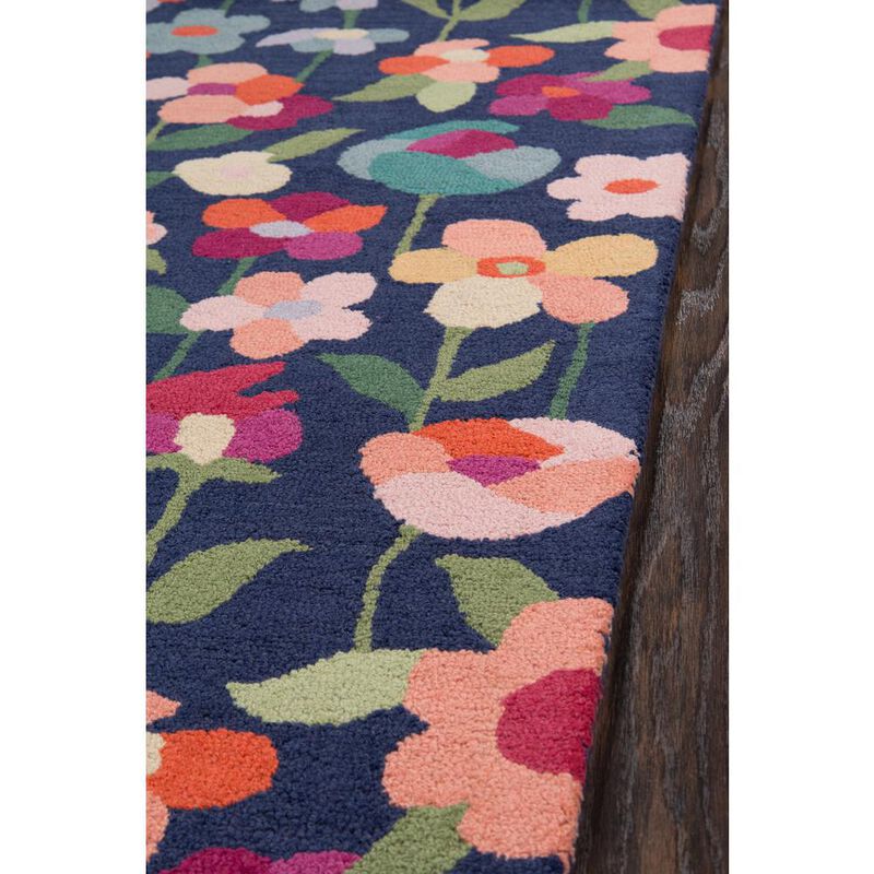 Momeni Casual Rectangle Area Rug, Navy, 8' X 10'