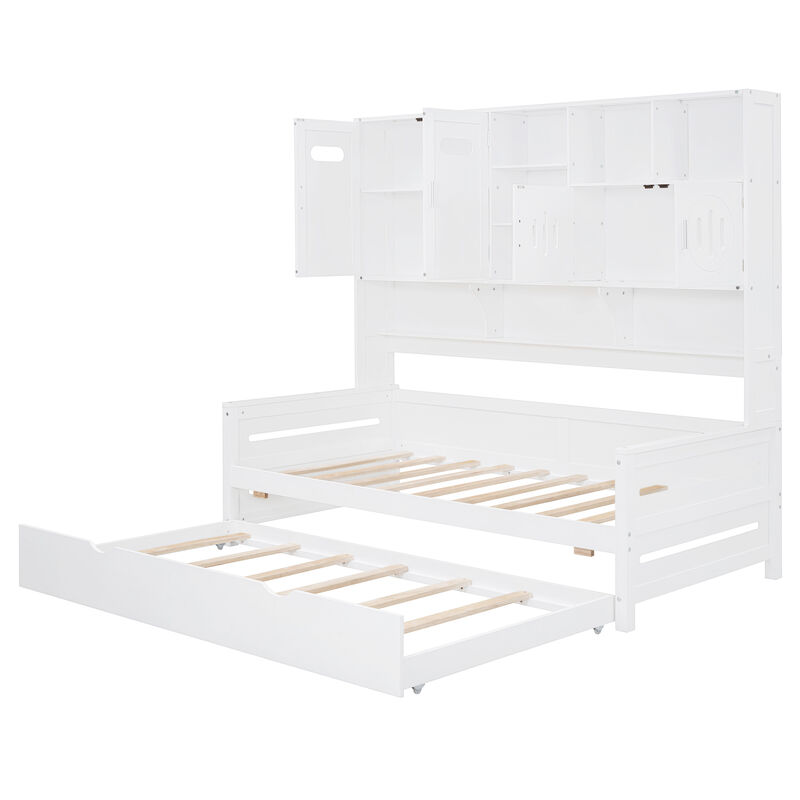 Merax Storage Daybed Bed with Trundle