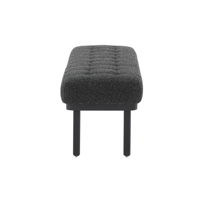 Belen Kox Elegant Boucle Midcentury Bench, Belen Kox