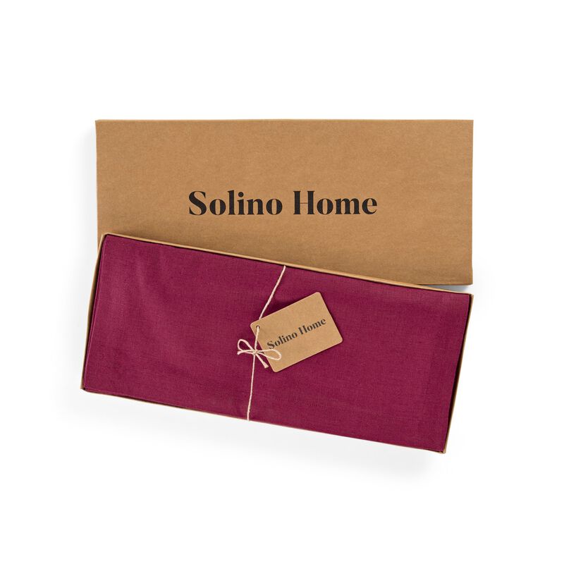 Solino Home 100% Pure Linen Table Runner | Diana