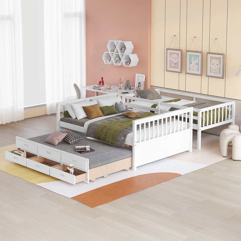 Merax Separable Bunk Bed with Storage Drawers