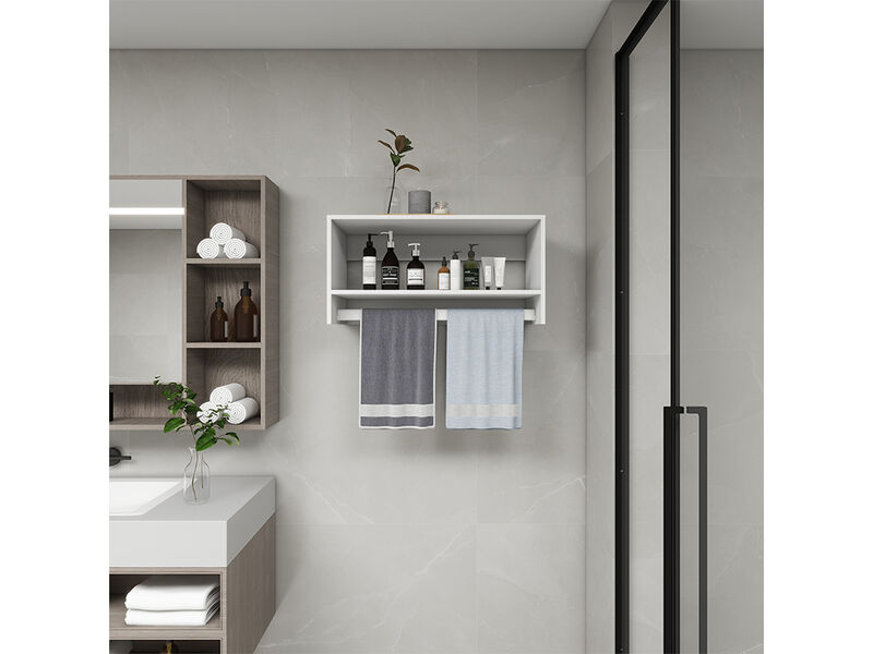 Modern Closet Organizer System,Wall Mounted Closet Organizers and Storage Walk in Closet System Closet Rack and Shelving Closet Storage for Bedroom,White