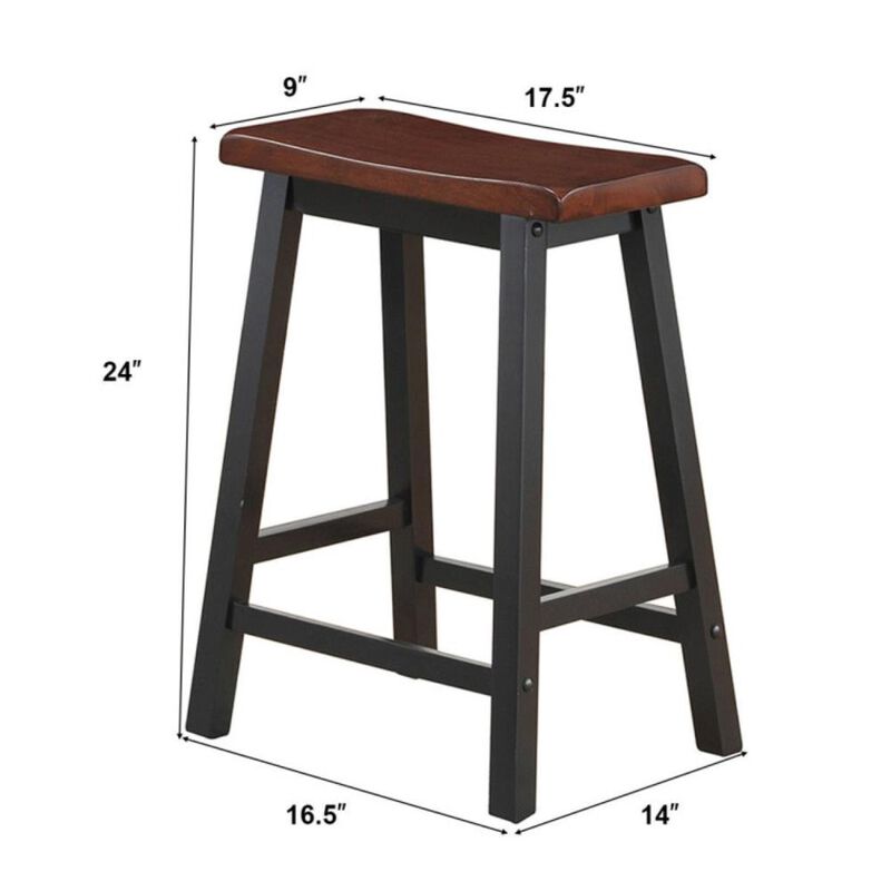 Hivvago 24 Inch Height Set of 2 Home Kitchen Dining Room Bar Stools