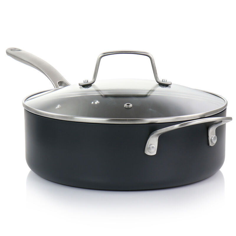 Martha Stewart 10 Piece Nonstick Hard Aluminum Cookware Set in Matte Black