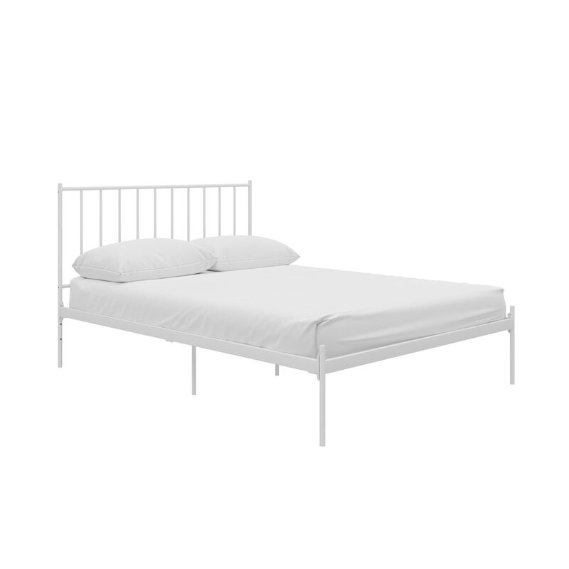 Ares Metal Bed, Full, White