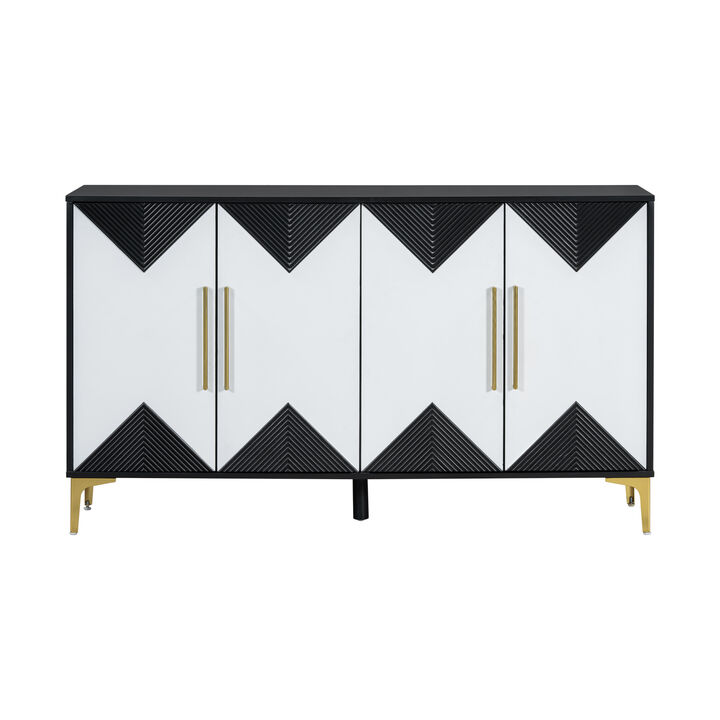 Merax Four-Door Cabinet  Storage Sideboard