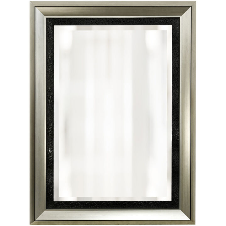 Silver & Black Framed Mirror I