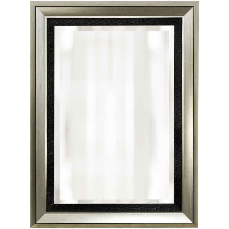 Silver & Black Framed Mirror I