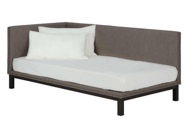 Atwater Living Doris Upholstered Daybed, Gray Linen