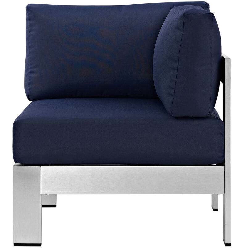 Modway - Shore Outdoor Patio Aluminum Corner Sofa