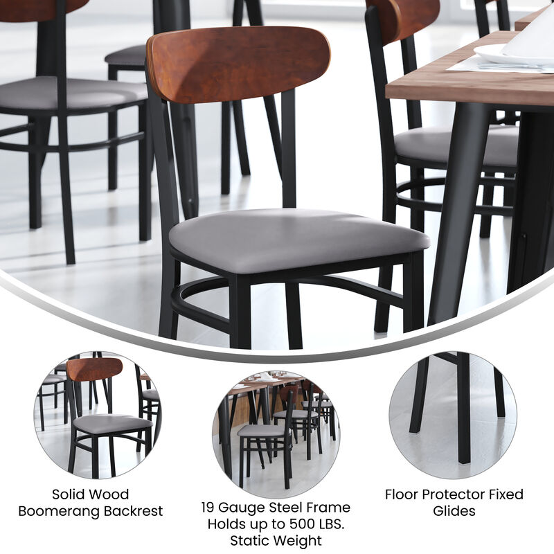 Metal/Wood Restaurant Chairs