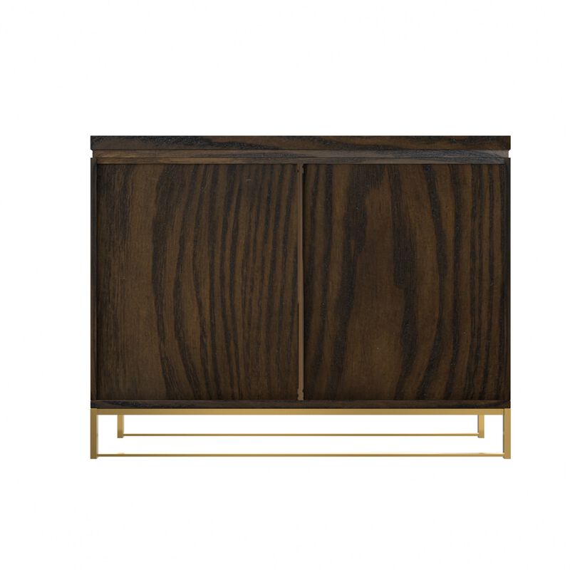 2-door Storage Cabinet,Antique brown