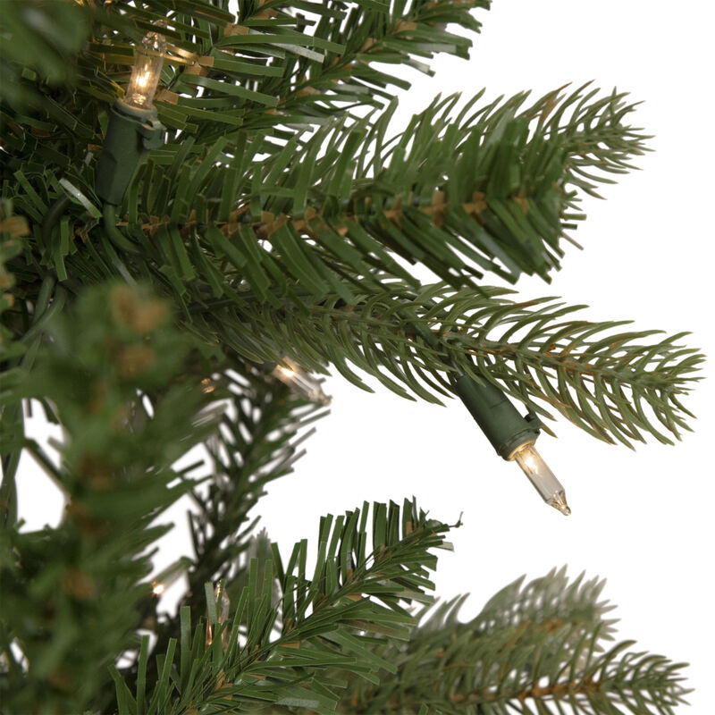 7.5' Pre-Lit Wicklow Noble Fir Artificial Christmas Tree  Clear Lights