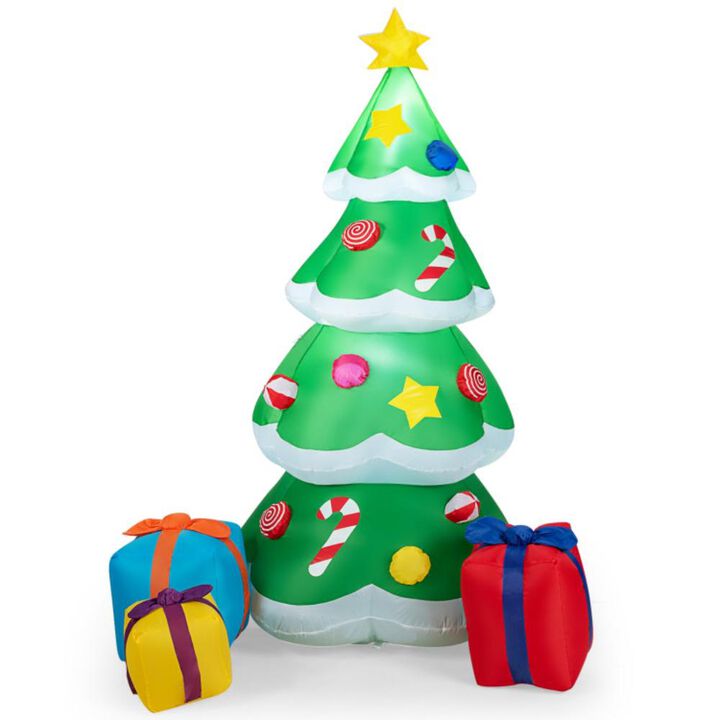 Hivvago Inflatable Christmas Tree with 3 Gift Wrapped Boxes