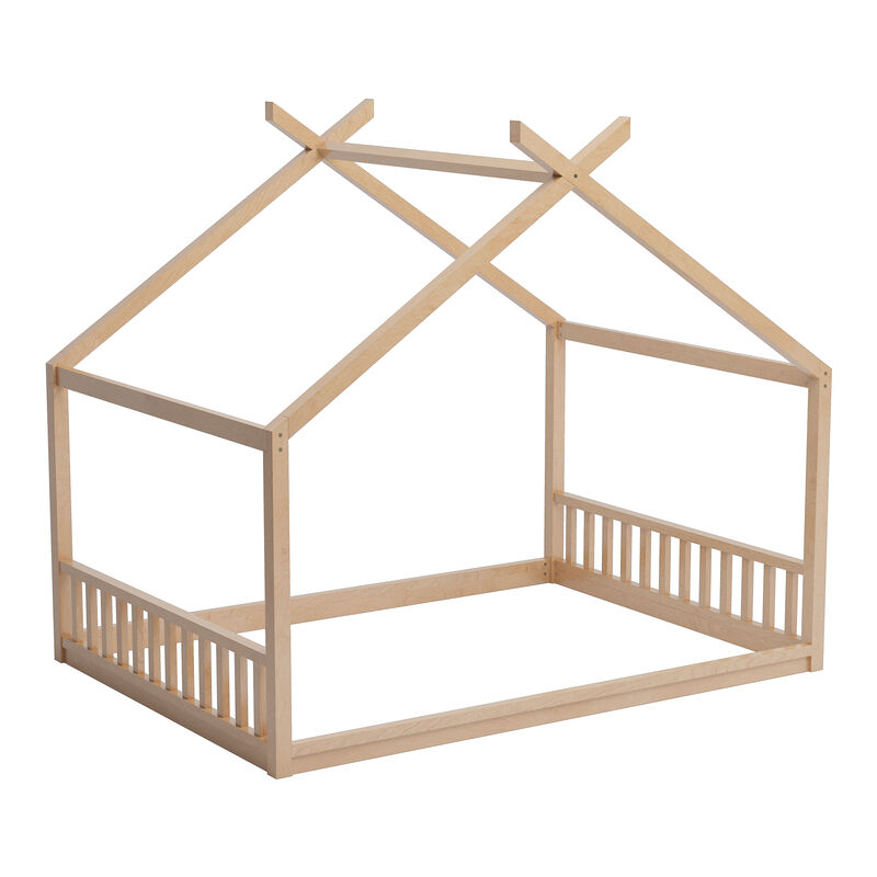 Merax Montessori Style House Floor Bed