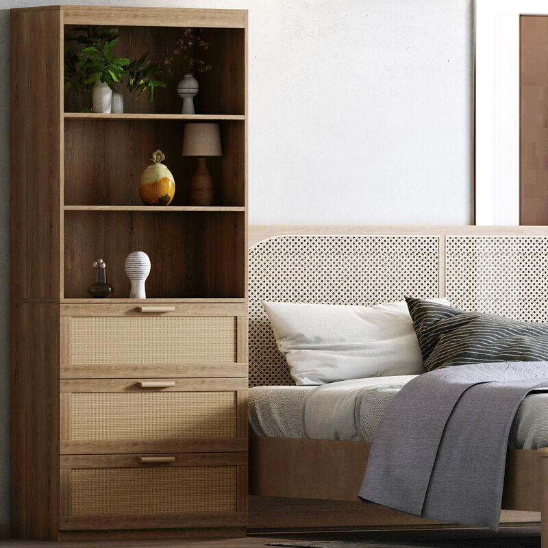 Tall Storage Cabinet with Shelves & Doors for Space-Saving Organization in Home or Office