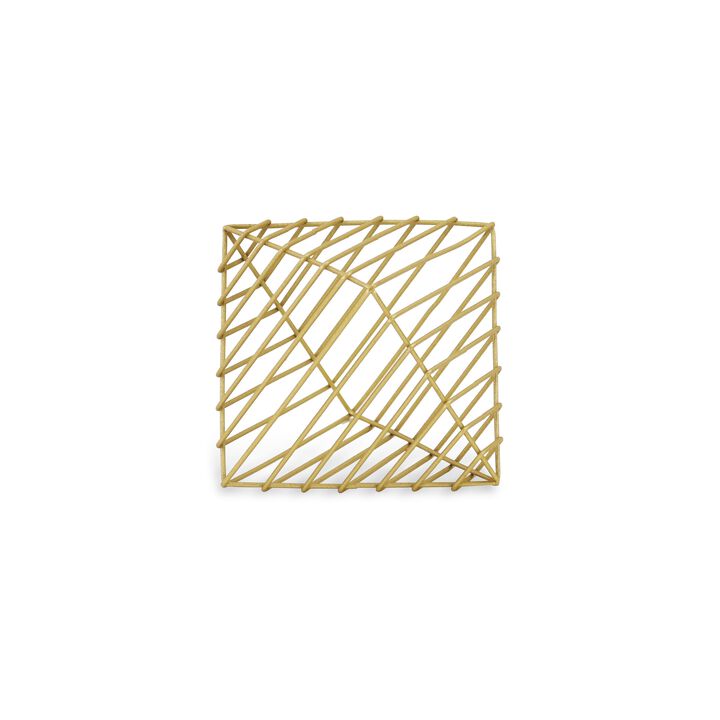 Brier Golden Diamond Shaped Decor Piece - Large