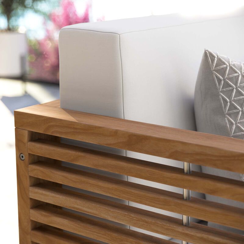 Modway - Carlsbad Teak Wood Outdoor Patio Loveseat