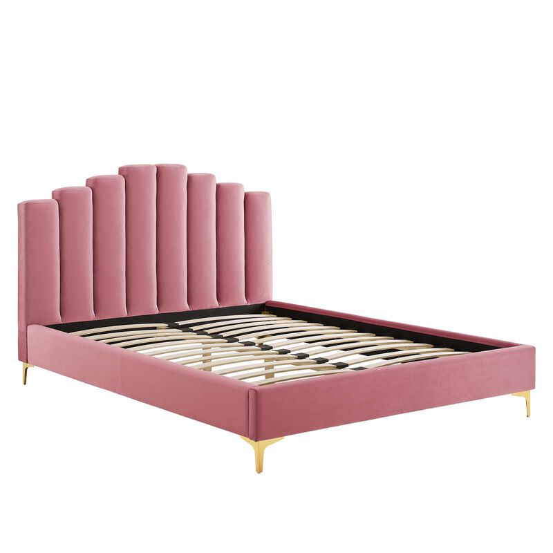 Modway - Olivia Queen Performance Velvet Platform Bed