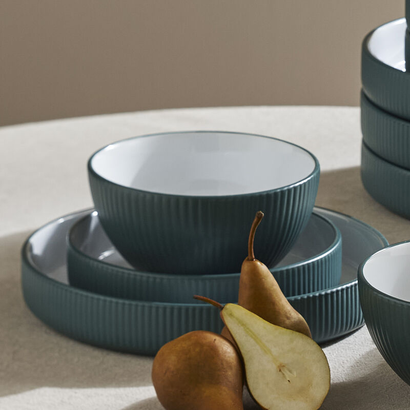 Christian Siriano Larosso Stoneware 12 Piece Dinnerware Set