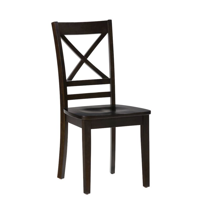 Jofran Simplicity Solid Wood Classic Cross-Back Dining Chair (Set of 2)