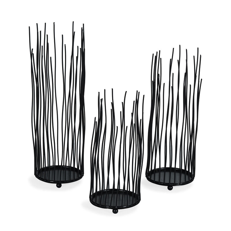 Willow Iron Candleholder 3-piece Set