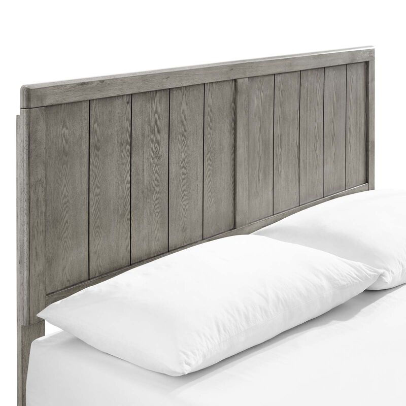 Modway - Alana King Wood Platform Bed with Splayed Legs