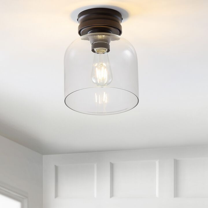 Domenic Metal/Glass LED Flush Mount