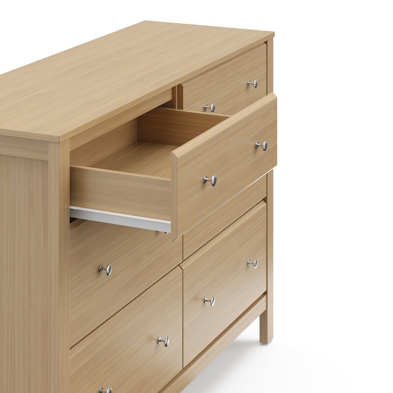 Storkcraft Horizon 6 Drawer Dresser (Driftwood) - GREENGUARD Gold Certified