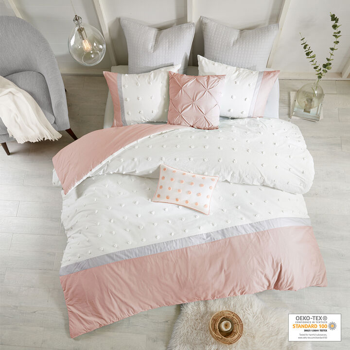 Gracie Mills Olga 7-Piece Cotton Jacquard Comforter Set