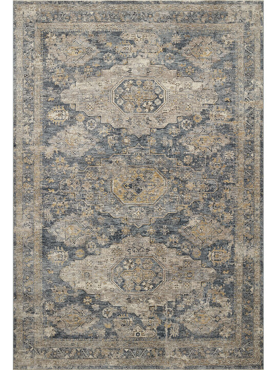 Gaia GAA02 Denim/Taupe 5' x 7'8" Rug