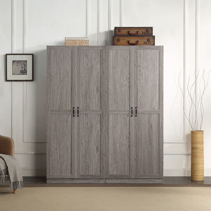 Hopkins Gray Storage Closet (Set of 2)
