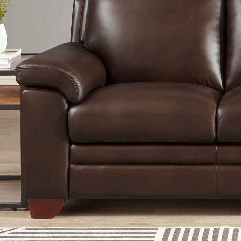 Magnum Top Grain Leather Loveseat