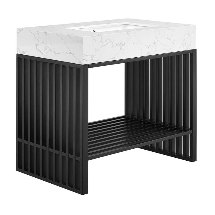 Modway Gridiron 36 Bathroom Vanity